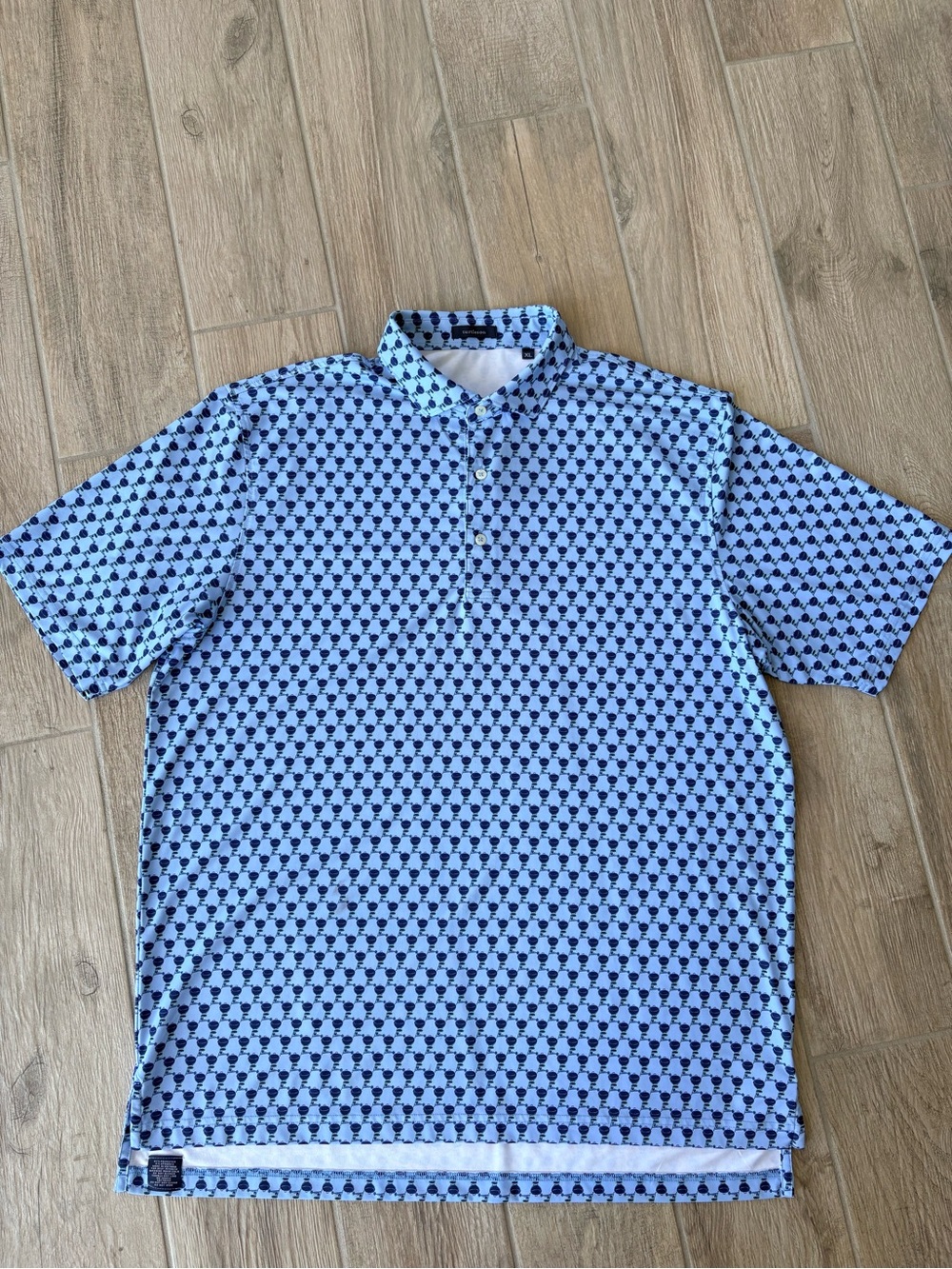 Turtleson Men’s Golf Polo Shirt Barbeque Grill Print Size XL - Picture 3 of 5